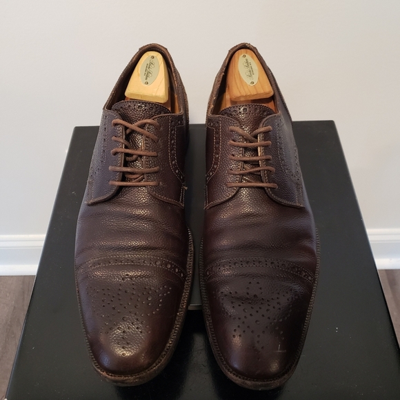 Tom Ford Oxford Shoes Leather Brown Men's Size 10.5T US 11.5 - Picture 1 of 9